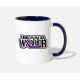 Fibromyalgia Warrior White/Cobalt Blue Mugs